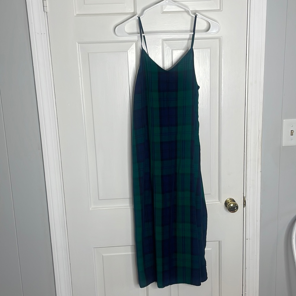 Plaid midi dress
